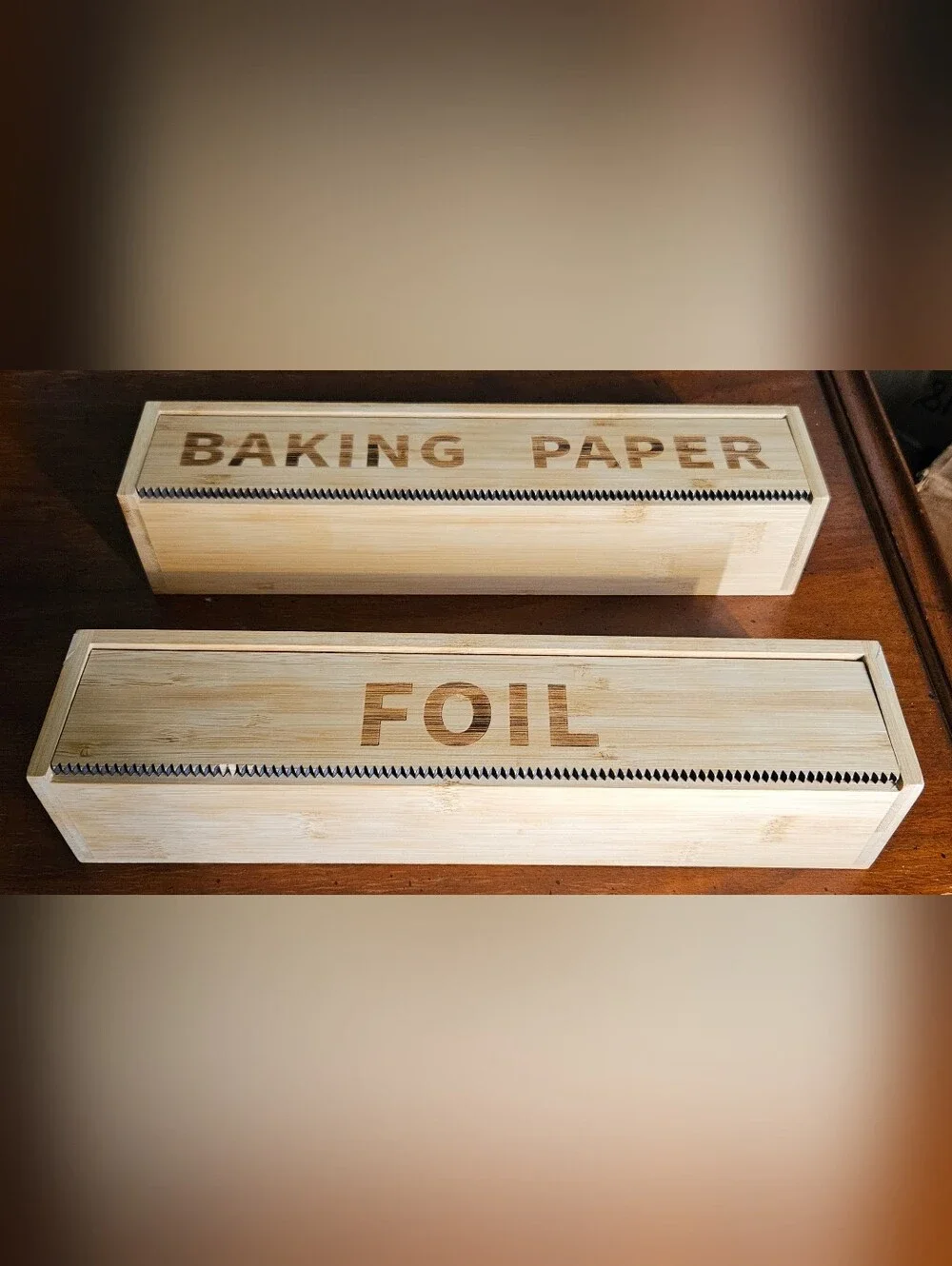 Bamboo Kitchen Organizers - Bags, Foil & Paper - 6 pc Set